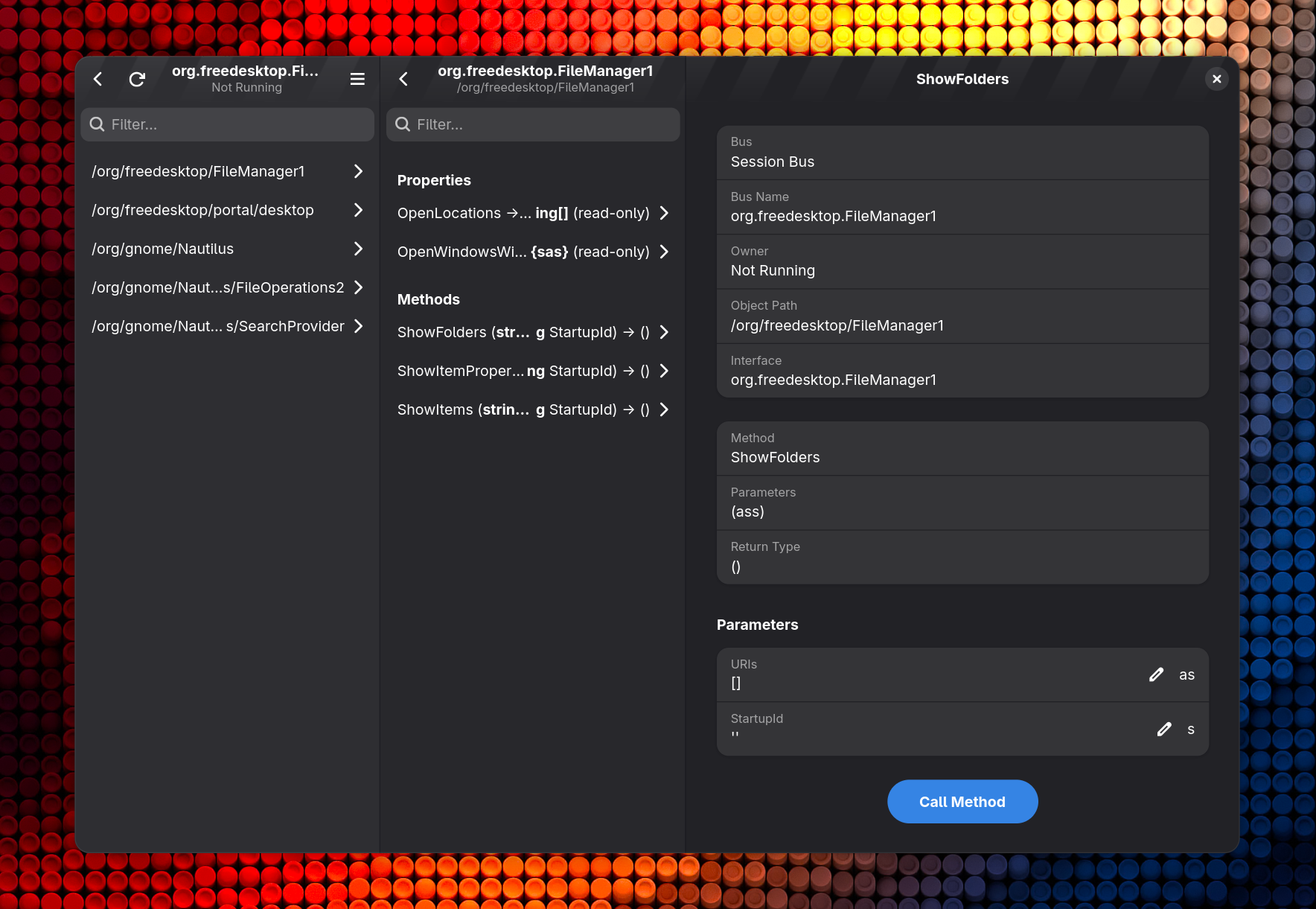 D-Spy Application Interface