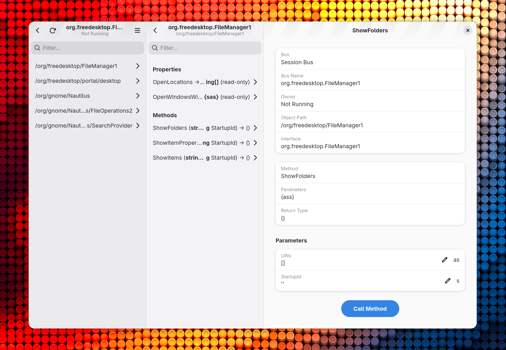 D-Spy Application Interface